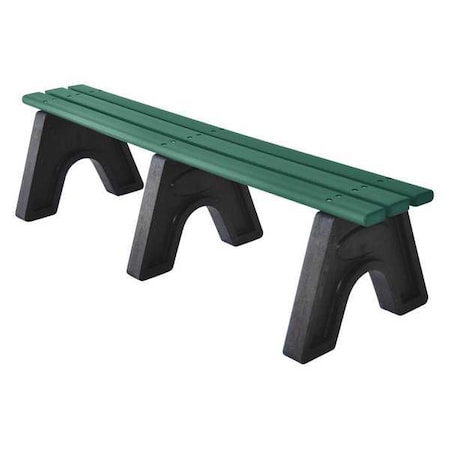 Ultrasite Outdoor Bench, 72 in. L, 48 in. H, Green PB 6GRESPOE