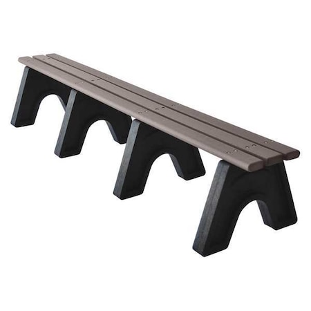 Ultrasite Outdoor Bench, 96 in. L, 48 in. H, Gray PB 8GRASPOE