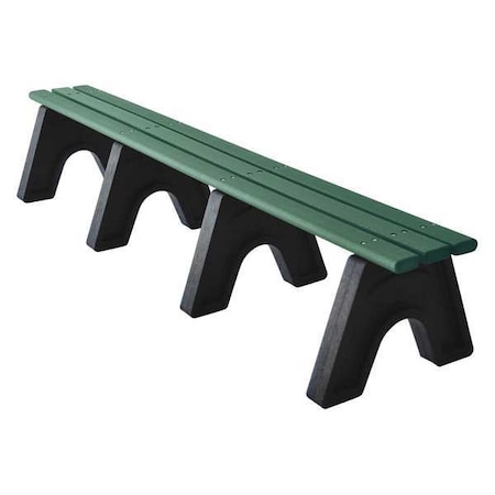 Ultrasite Outdoor Bench, 96 in. L, 48 in. H, Green PB 8GRESPOE