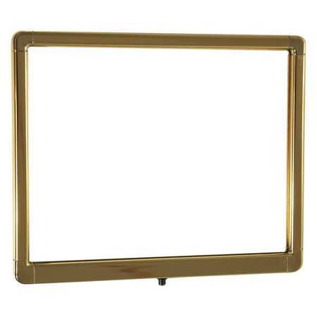 VISIONTRON Sign Frame, Polished Brass, 14 in. H FR1114DSPBPB