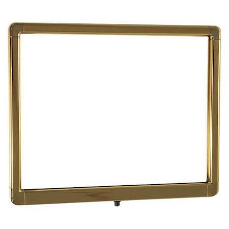 Visiontron Sign Frame, Polished Brass, 14 in. H FR1114DSPBPB