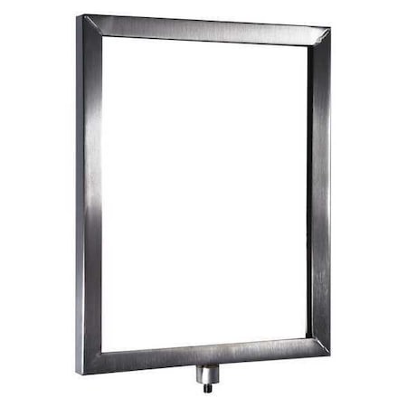 Visiontron Sign Frame, Satin Chrome, 14 in. H FR1114HDSC