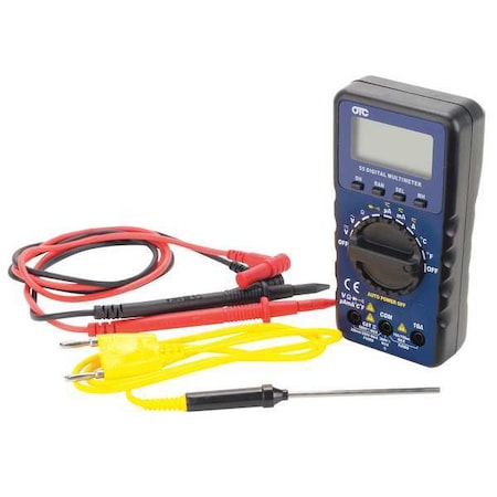 Otc Digital Multimeter, 600 Max. AC Volts, 600 Max. DC Volts, 10 Max. AC Amps, 10 Max. DC Amps 3910