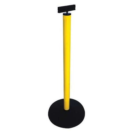 Zoro Select Sign Holder, Aluminum, Yellow, 40 in. SP601S3YA-SBB-MPC