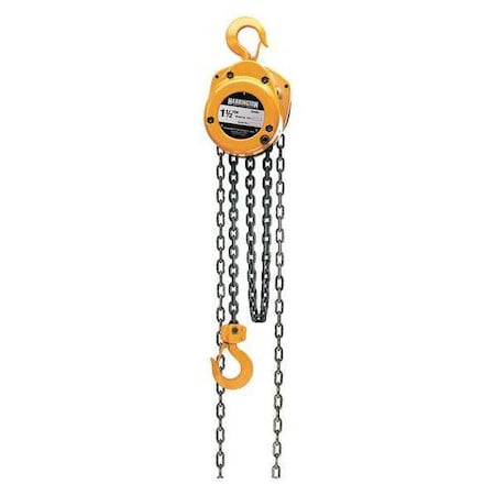 Harrington Manual Chain Hoist, 3000 lb., Lift 20 ft. CF015-20