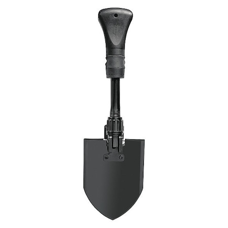 Gerber 14 ga Round Point Foldable Shovel, Steel Blade, 9-1/4 in L, Black 22-41578