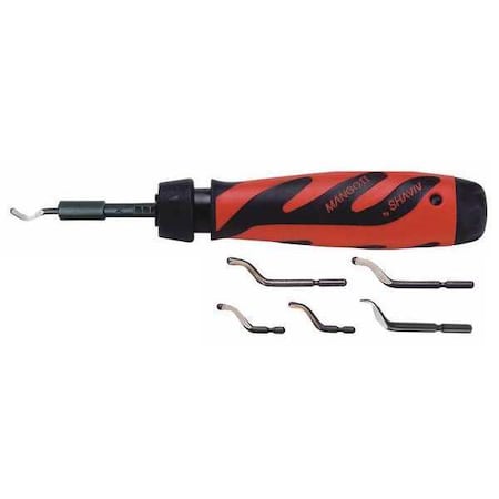 Shaviv Deburring Tool Set, Plastic, Hi Speed Stl. 155-00199