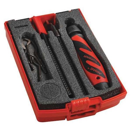 Shaviv Deburring Tool Set, Plastic, Hi Speed Stl. 154-00036