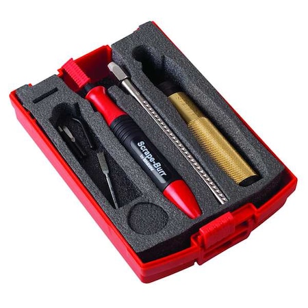 Shaviv Deburring Tool Set, Plastic, Hi Speed Stl. 154-00046