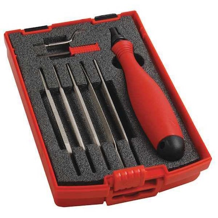 Shaviv Deburring Tool Set, Plastic, Hi Speed Stl. 154-00030
