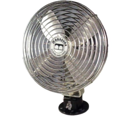 Maradyne Bolt-On Fan, 2.7A, ChromePlatedSteel, 12VDC F-920612