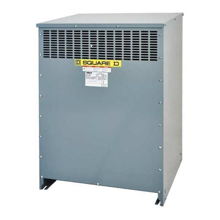 Square D Three Phase Transformer, 112.5kVA, 208VAC EX112T212H