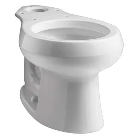Kohler Toilet Bowl, 1.28 to 1.6 gpf, Gravity Fed, Floor Mount, Round, White K-4197-0