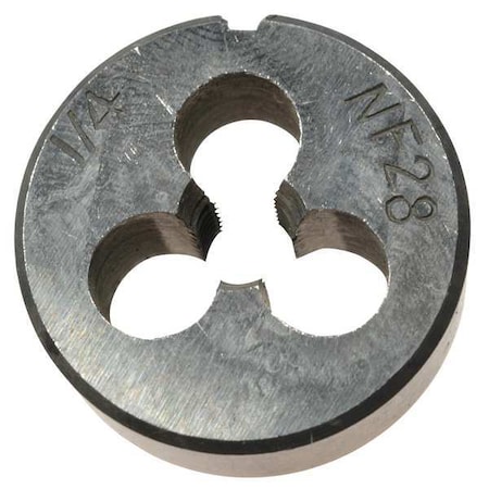 Zoro Select Alloy Steel Die, 1/4-28 UNF CCT1060-26