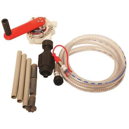 Liquidynamics Hand Drum Pump, Rotary, PP Adptr, 3/4in Dia 10035