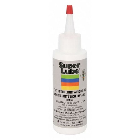 Super Lube 4 oz Bottle, Hydraulic Oil, 68 ISO Viscosity, 80W SAE 52004