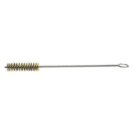 Westward Hand Tube Brush, 8" L, Brass, PK10 88408