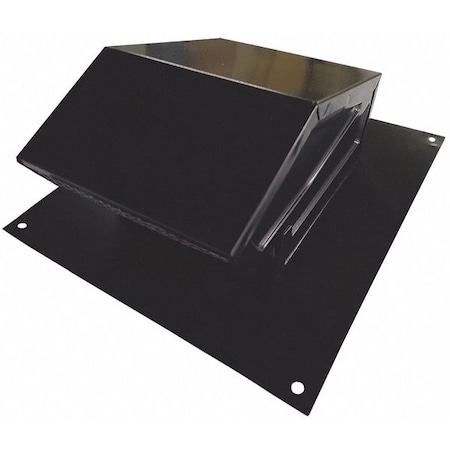 Dayton Roof Cap, 4 in. Fits Duct Size, Aluminum 45PE70