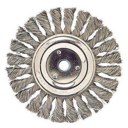 Westward Wire Wheel Brush, Max. RPM 9000, 3/8 in. W 88419