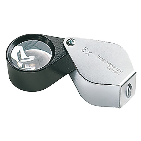 Eschenbach Optik Gmbh Handheld Magnifier, 23mm, 48D, Chrome 1176-12