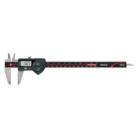 MAHR Digital Caliper, 50mm Jaw, 0 to 8 in.Range 4103068