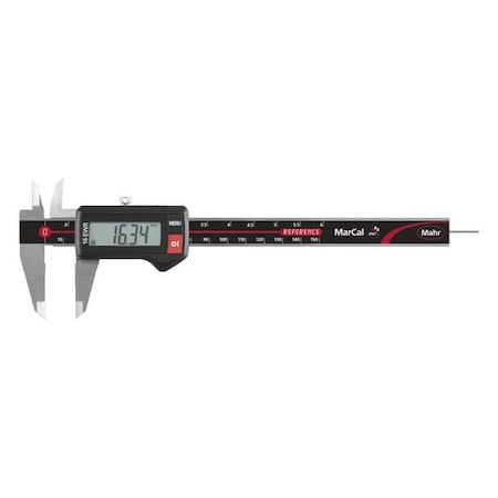 Mahr Digital Caliper, 0.0005in.Res, 150mmRange 4103300