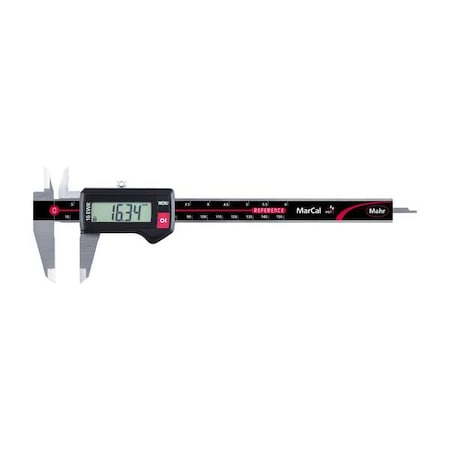 Mahr Digital Caliper, 0.0005 in. Res., SS, IP67 4103302
