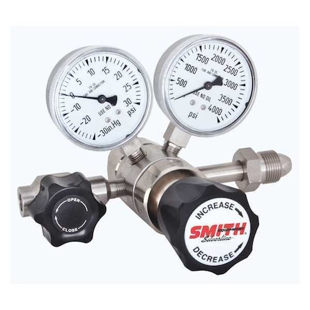 Smith Equipment High Purity Gas Regulator, Chlorine, Nitric Oxide, Nitrogen Dioxide, Sulfur Dioxide, Two Stage 322-85250000