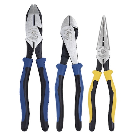 Klein Tools 3 Piece Plier Set Ergonomic Handle 94120