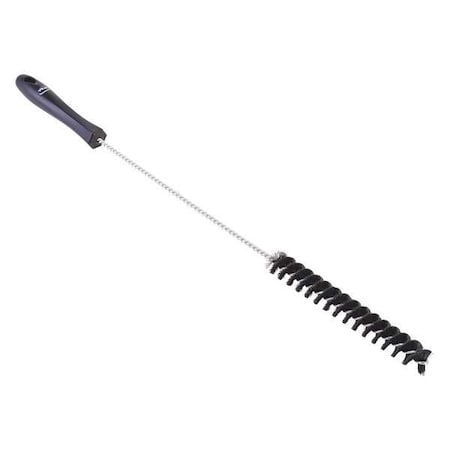 Remco 3/4" W Tube and Valve Brush, Medium, 14 in L Handle, 19 9/10 in L Brush, Black 53769