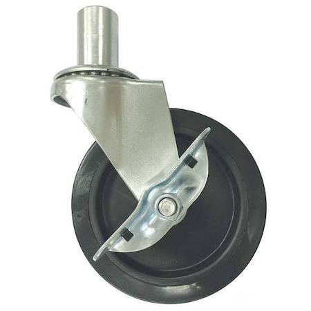 Westward Swivel Poly Vinyl Caster with Brake, 4x1 TT10A013SSG