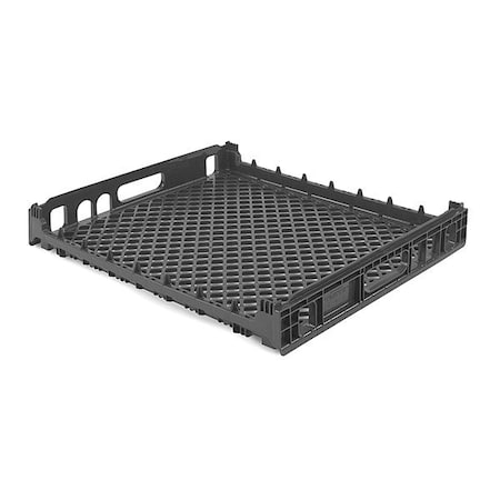 Orbis Bun Basket, Single Layer, Brown, Stackable NPL620B-06Q BLACK