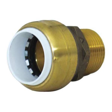 Zoro Select Male Adapter, 3/4" Tube Size, Brown UIP134