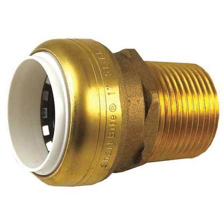 Zoro Select Male Adapter, 1" Tube Size, Brown UIP140