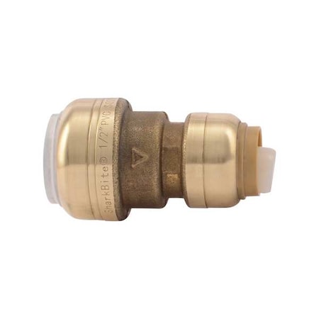 Sharkbite 1/2" Push-to-Connect Brass Transition Coupling UIP4008