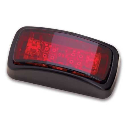 J.W. Speaker Clearance Marker Lamp, Black/Red, ABS 150