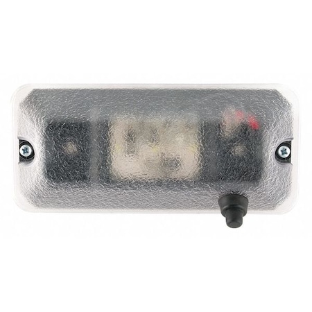 J.W. Speaker Dome Lamp, White, 2-63/64inL, On/Off Switch 411