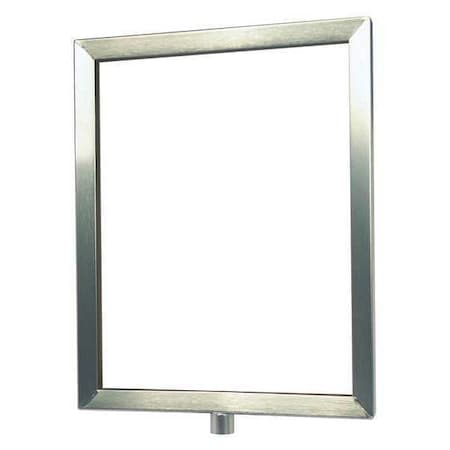 Lawrence Metal Acrylic Sign, Satin Chrome, 14 in. L FRAME-NOSC-1S-1114HD-V