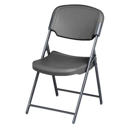 Iceberg Rough n Ready Classic Folding Chair, Charcoal, 4 PK 64037