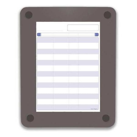 Iceberg Planning Board, Glass, 11 in, 13 1/2 in, No Frame Frame, White, Gloss 31130