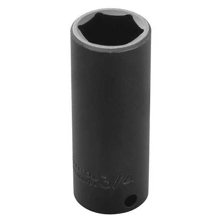 Proto 3/8 in Drive Impact Socket Deep Socket, black oxide, 3/4 in J7724HT