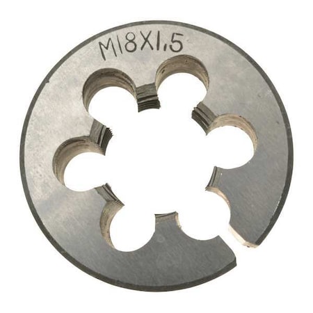 Zoro Select Alloy Steel Die, M18x1-1/2 CCT1060-155