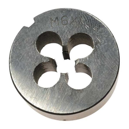 Zoro Select Alloy Steel Die, M6x1 CCT1060-158