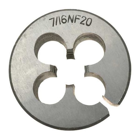 Zoro Select Alloy Steel Die, 7/16-20 UNF CCT1060-116