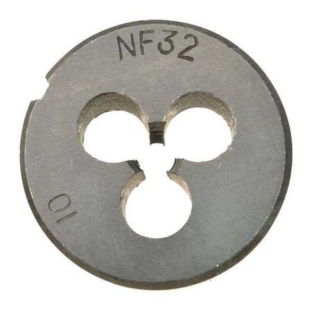 Zoro Select Alloy Steel Die, 10-32 UNF CCT1060-43