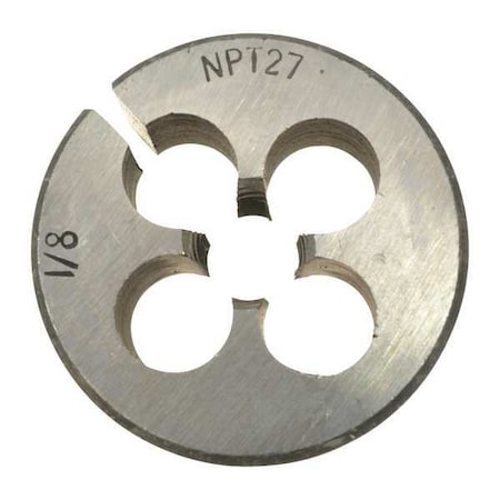 Zoro Select Alloy Steel Die, 1/8-27 NPT CCT1060-35