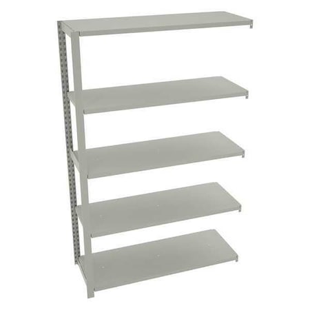 Tennsco Boltless Shelving, 18"D x 48"W x 76"H, 5 Shelves, Steel TO-5-4818-6