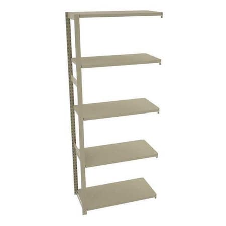 Tennsco Boltless Shelving, 18"D x 36"W x 88"H, 5 Shelves, Steel TO-5-3618-7