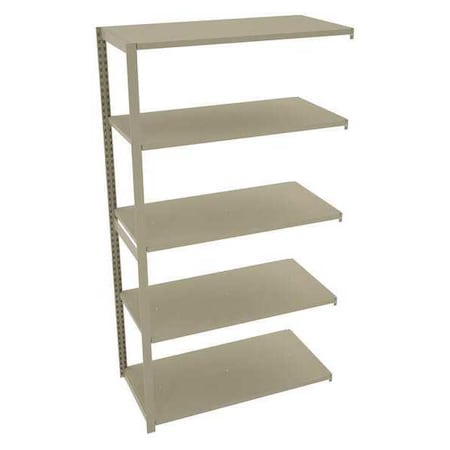 Tennsco Boltless Shelving, 24"D x 48"W x 88"H, 5 Shelves, Steel TO-5-4824-7
