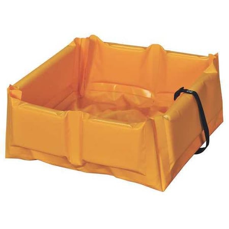 Eagle Mfg 22 Gallon Capacity, Folding Spill Containment Berm, Yellow T8002FS